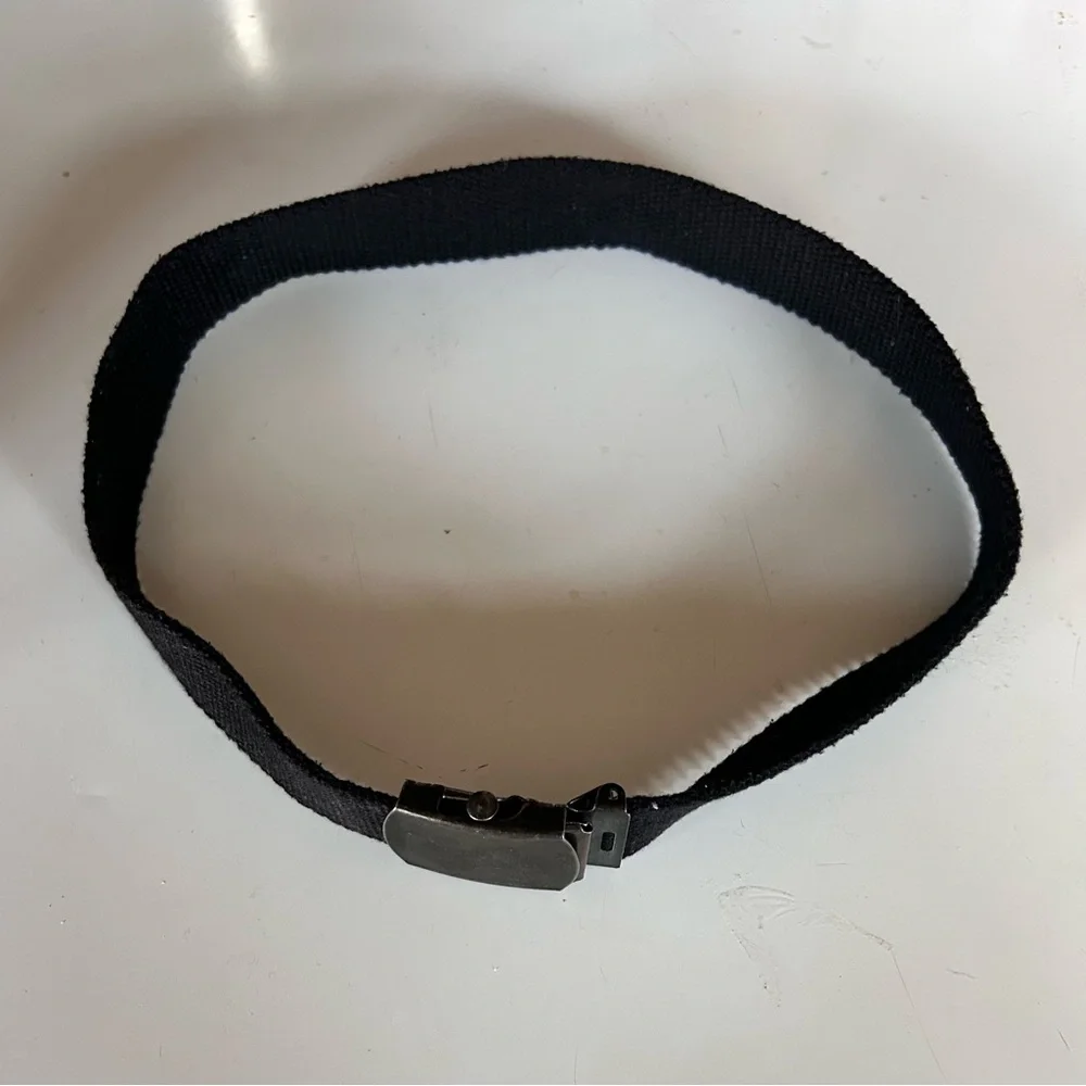 Boys Black Web Belt | Size: 4/5